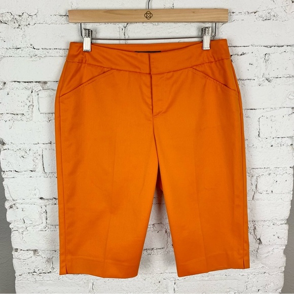 Peace of Cloth Panticular Orange Bermuda Shorts 2 - Picture 1 of 8